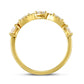 0.33 CT. T.W. Marquise and Round Natural Diamond Wave Vine Stackable Band in Solid 14K Gold