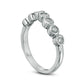 0.05 CT. T.W. Natural Diamond Wave Band in Solid 10K White Gold