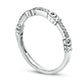 0.05 CT. T.W. Natural Diamond "XO" Stackable Band in Solid 10K White Gold