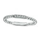 0.05 CT. T.W. Natural Diamond Beaded Anniversary Band in Solid 10K White Gold