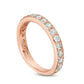 1.0 CT. T.W. Natural Diamond Wedding Band in Solid 10K Rose Gold