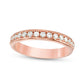 0.50 CT. T.W. Natural Diamond Wedding Band in Solid 10K Rose Gold
