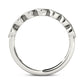 0.20 CT. T.W. Natural Diamond Marquise-Shaped Antique Vintage-Style Stackable Band in Solid 10K White Gold
