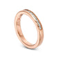 0.50 CT. T.W. Princess-Cut Natural Diamond Wedding Band in Solid 10K Rose Gold