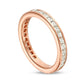 1.5 CT. T.W. Natural Diamond Eternity Wedding Band in Solid 18K Rose Gold (G/SI2)