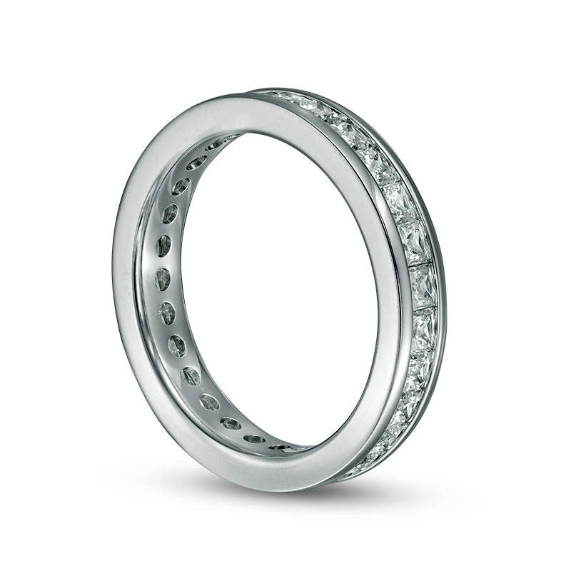 2.0 CT. T.W. Princess-Cut Natural Diamond Eternity Band in Solid 14K White Gold (H/SI2)