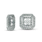0.5 CT. T.W. Diamond Double Octagon Frame Earring Jackets in 14K White Gold