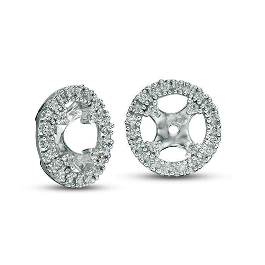 0.33 CT. T.W. Diamond Frame Earring Jackets in 14K White Gold