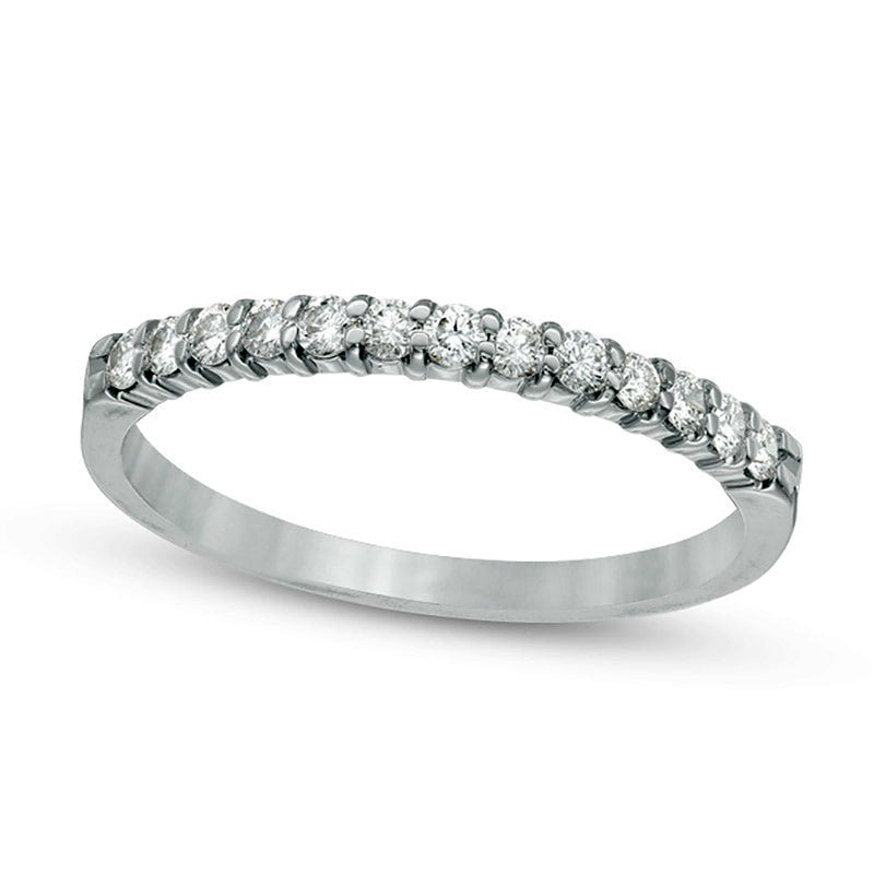 0.25 CT. T.W. Natural Diamond Band in Solid 14K White Gold