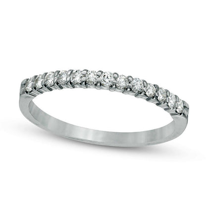 0.25 CT. T.W. Natural Diamond Band in Solid 14K White Gold
