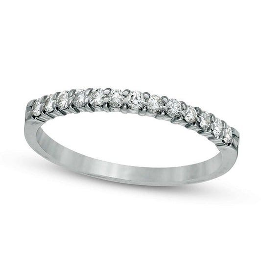 0.25 CT. T.W. Natural Diamond Band in Solid 14K White Gold