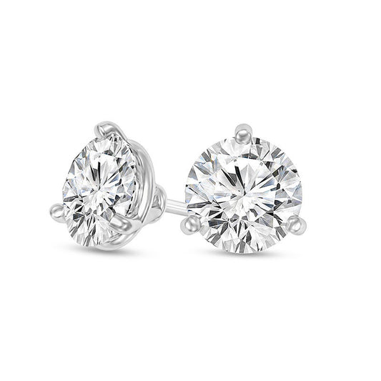 0.25 CT. T.W. Certified Diamond Solitaire Stud Earrings in 14K White Gold (I/SI2)