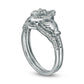 0.20 CT. T.W. Composite Natural Diamond Claddagh Bridal Engagement Ring Set in Sterling Silver