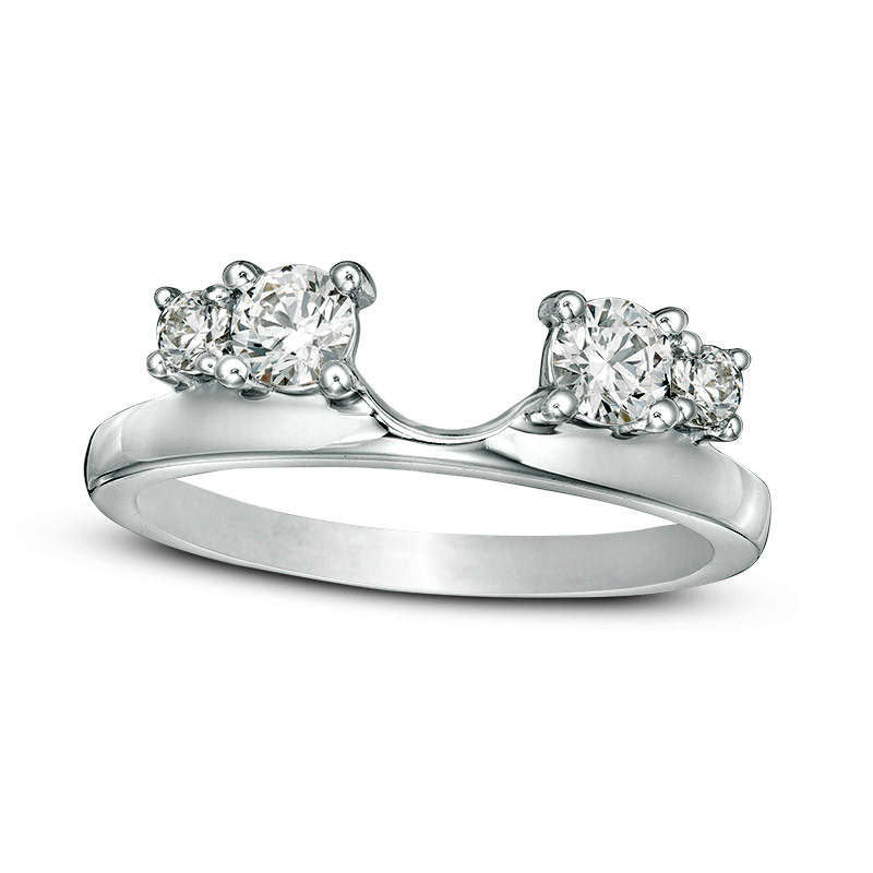 0.50 CT. T.W. Natural Clarity Enhanced Diamond Solitaire Enhancer in Solid 14K White Gold