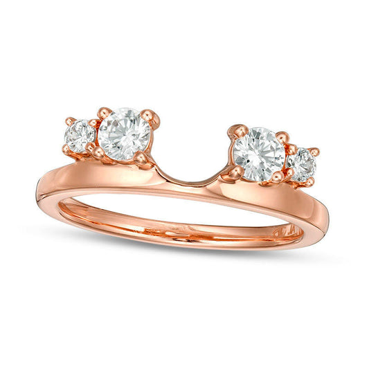 0.50 CT. T.W. Natural Clarity Enhanced Diamond Solitaire Enhancer in Solid 14K Rose Gold