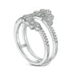 0.25 CT. T.W. Natural Clarity Enhanced Diamond Antique Vintage-Style Floral Ring Solitaire Enhancer in Solid 10K White Gold