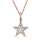 0.05 CT. T.W. Natural Diamond Star Charm Pendant in 10K Rose Gold