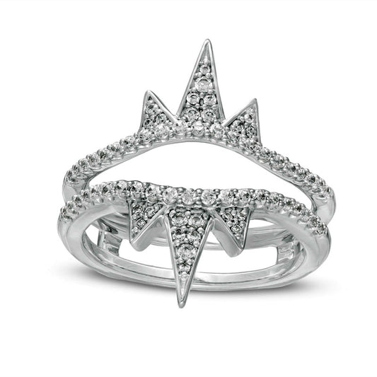 0.38 CT. T.W. Natural Clarity Enhanced Diamond Spike Solitaire Enhancer in Solid 14K White Gold