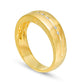 Men's 0.07 CT. T.W. Natural Diamond Seven Stone Wedding Band in Solid 10K Yellow Gold