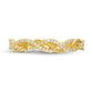 0.17 CT. T.W. Natural Diamond Twist Anniversary Band in Solid 10K Yellow Gold