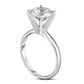 2.5 CT. Natural Clarity Enhanced Diamond Solitaire Engagement Ring in Solid 14K White Gold (I/I2)