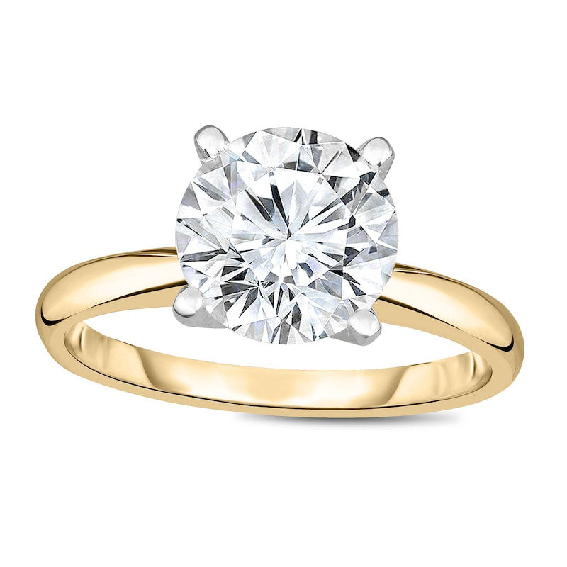2.5 CT. Natural Clarity Enhanced Diamond Solitaire Engagement Ring in Solid 14K Gold (I/I2)