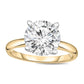 3.5 CT. Natural Clarity Enhanced Diamond Solitaire Engagement Ring in Solid 14K Gold (I/I2)