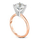 2.5 CT. Natural Clarity Enhanced Diamond Solitaire Engagement Ring in Solid 14K Rose Gold (I/I2)