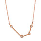 0.05 CT. T.W. Natural Diamond Aquarius Constellation Bezel-Set Necklace in 10K Rose Gold