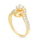 1.0 CT. T.W. Natural Diamond Bypass Engagement Ring in Solid 14K Gold