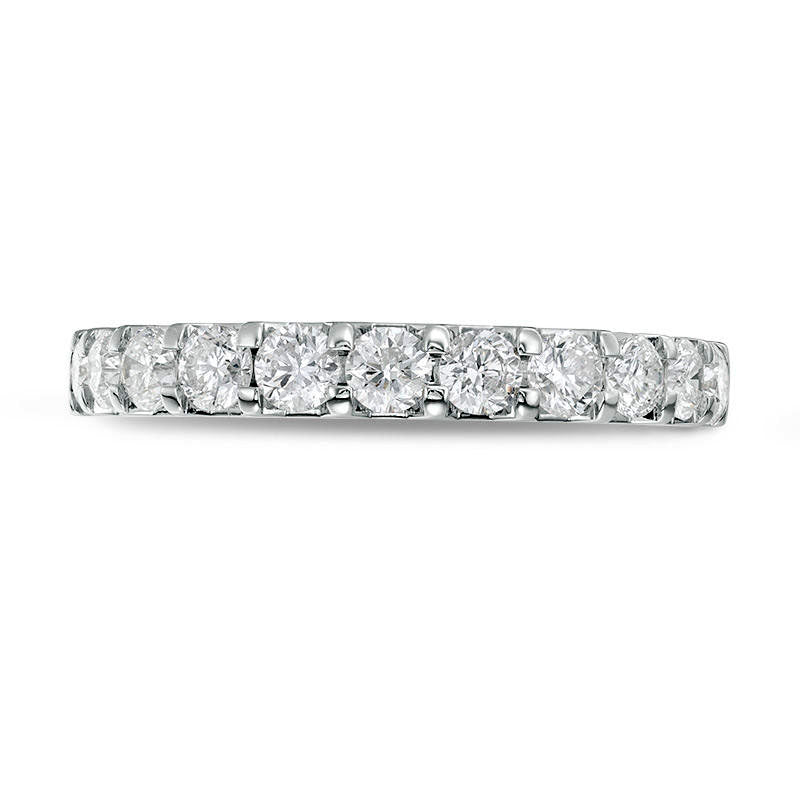 1.0 CT. T.W. Certified Natural Diamond Band in Solid 14K White Gold (I/SI2)