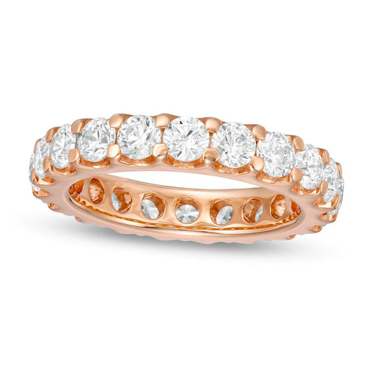 3.0 CT. T.W. Natural Diamond Comfort-Fit Eternity Band in Solid 14K Rose Gold