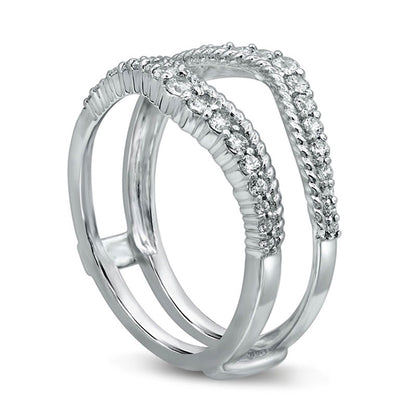 0.38 CT. T.W. Natural Clarity Enhanced Diamond Marquise Solitaire Enhancer in Solid 14K White Gold