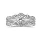 0.50 CT. T.W. Natural Clarity Enhanced Diamond Marquise Solitaire Enhancer in Solid 14K White Gold
