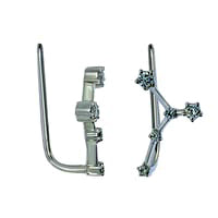 0.2 CT. T.W. Diamond Cancer Constellation Crawler Earrings in Sterling Silver