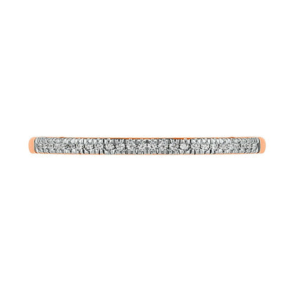 0.38 CT. T.W. Princess-Cut Natural Diamond Double Frame Twist Shank Bridal Engagement Ring Set in Solid 10K Rose Gold
