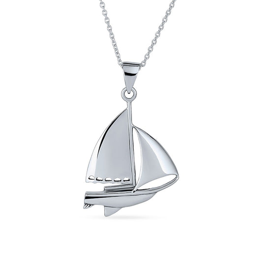 Sailboat Pendant in Sterling Silver