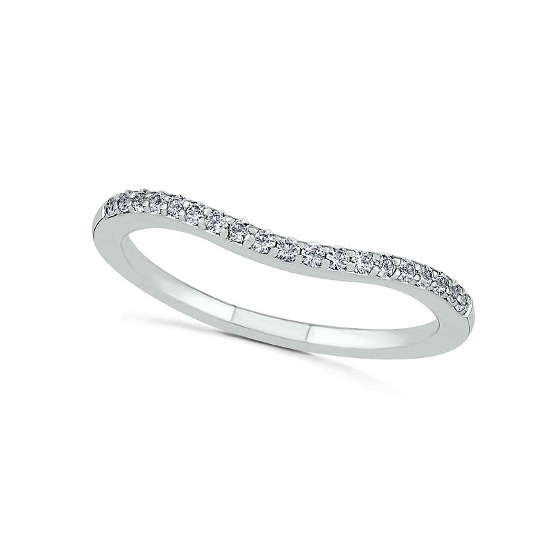 Pear-Shaped Lab-Created Emerald and White Sapphire Geometric Curve Split Shank Bridal Engagement Ring Set in Sterling Silver