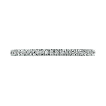 0.38 CT. T.W. Composite Natural Diamond Antique Vintage-Style Bridal Engagement Ring Set in Solid 10K White Gold