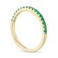 Emerald Petite Stackable Band in Solid 10K Yellow Gold