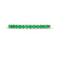 Emerald Petite Stackable Band in Solid 10K Yellow Gold