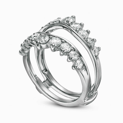 1.5 CT. T.W. Natural Clarity Enhanced Diamond Solitaire Enhancer in Solid 14K White Gold