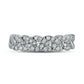 0.38 CT. T.W. Natural Diamond Cuban Curb Chain Link Stackable Anniversary Band in Solid 10K White Gold