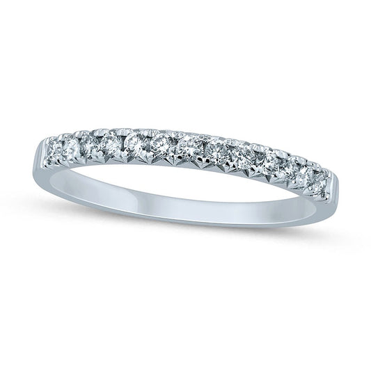 0.25 CT. T.W. Natural Diamond Anniversary Band in Solid 14K White Gold