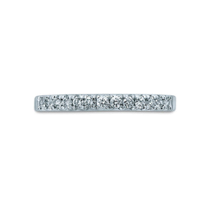 0.25 CT. T.W. Natural Diamond Anniversary Band in Solid 14K White Gold
