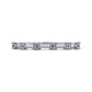 0.13 CT. T.W. Quad Natural Diamond Band in Solid 10K White Gold