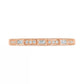 0.10 CT. T.W. Baguette and Round Natural Diamond Antique Vintage-Style Anniversary Band in Solid 10K Rose Gold