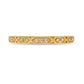 0.05 CT. T.W. Natural Diamond Antique Vintage-Style Stackable Anniversary Band in Solid 10K Yellow Gold