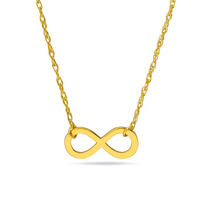 Mini Infinity Necklace in 14K Gold