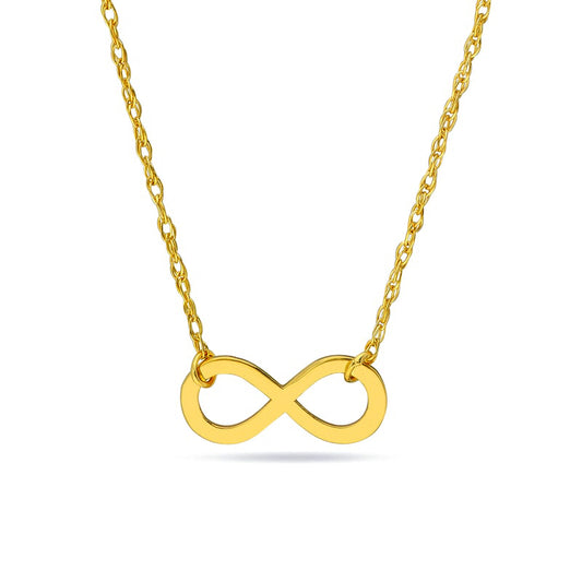 Mini Infinity Necklace in 14K Gold